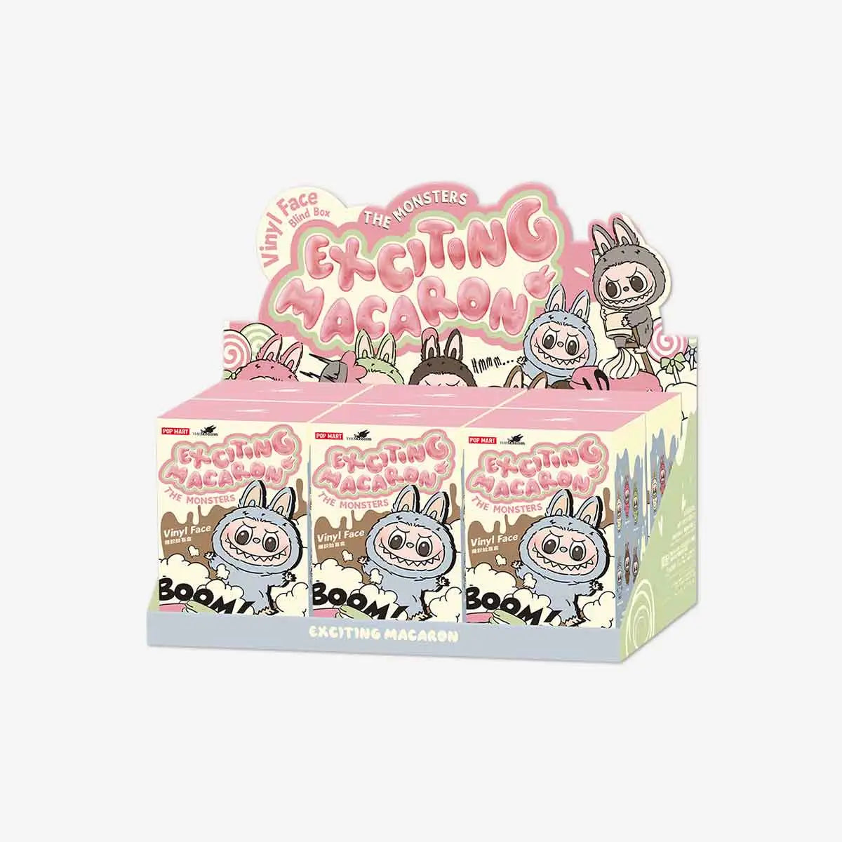 THE MONSTERS - Tasty Macarons Vinyl Face Blind Box, whole set contains 6 blind boxes