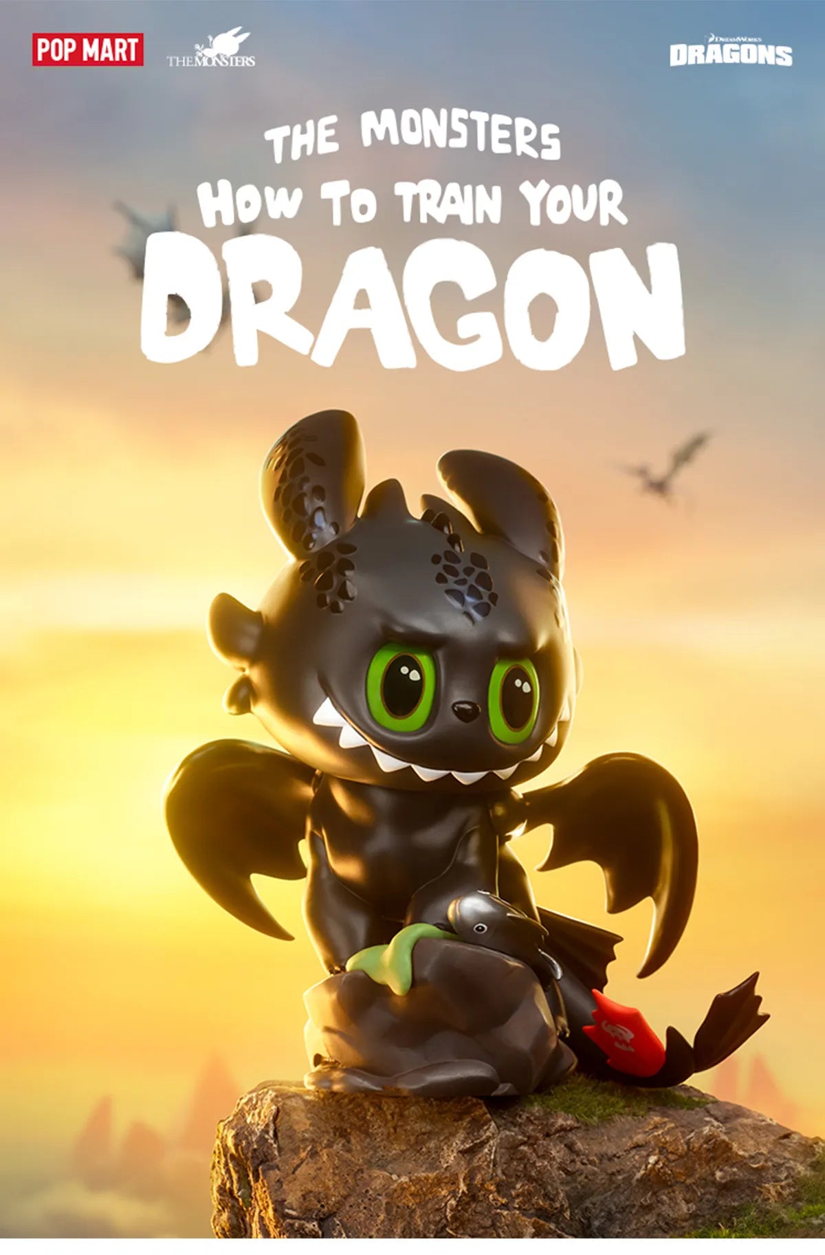 THE MONSTERS LABUBU How to Train Your Dragon Figurine