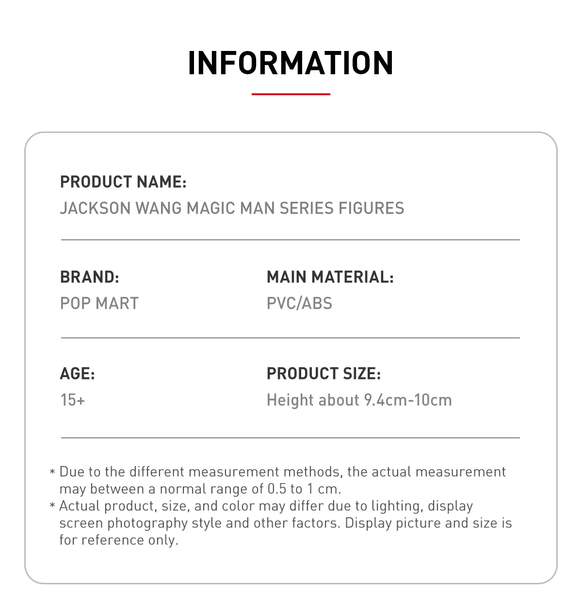 JACKSON WANG MAGIC MAN SERIES FIGURES Whole set of 6 boxes