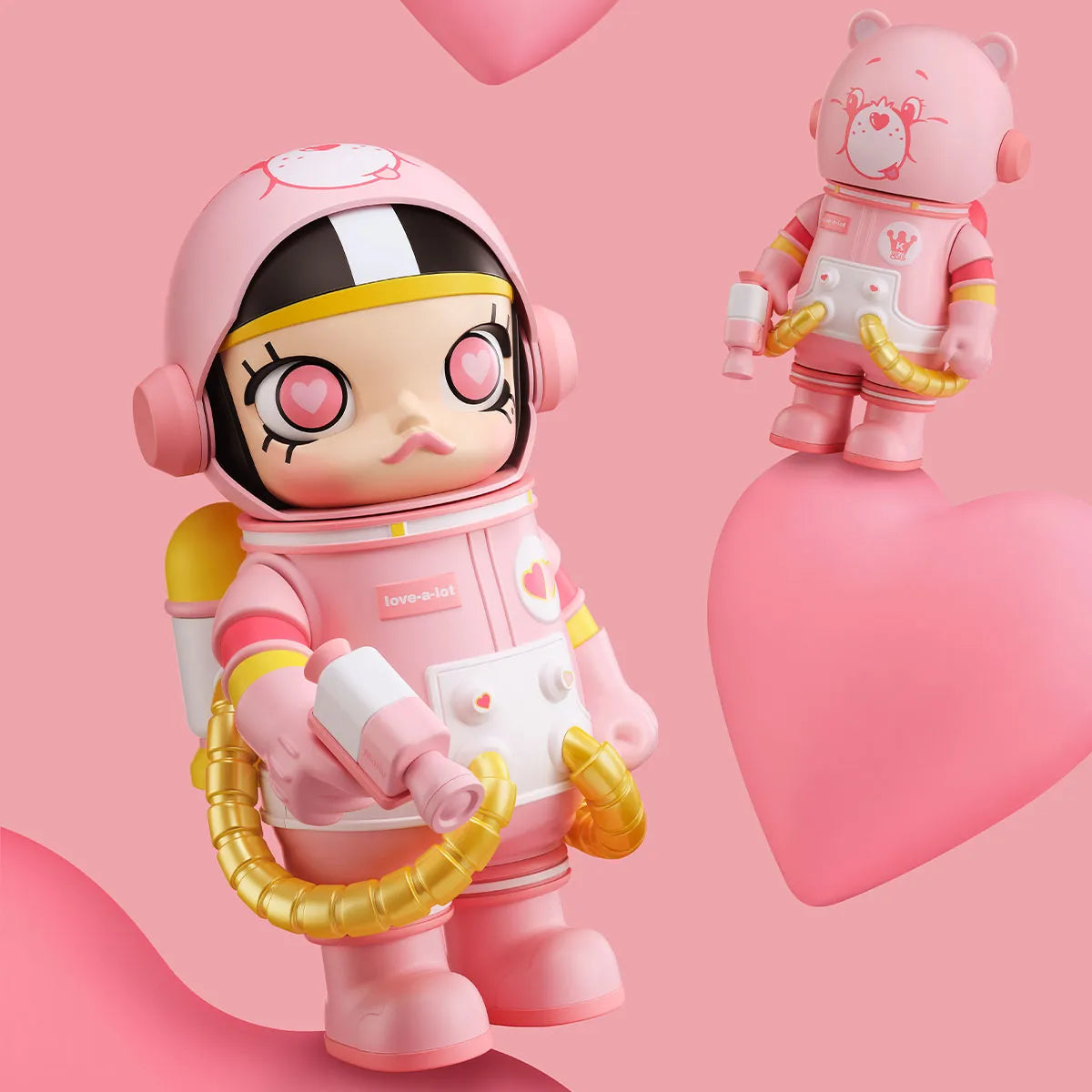 POP MART MEGA Space Molly 400%+100% Combo Love-a-Lot Bear