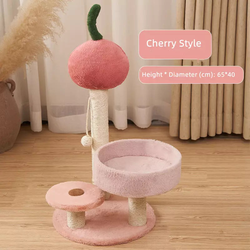 Cherry Style Natural Sisal Cat Climbing Pole