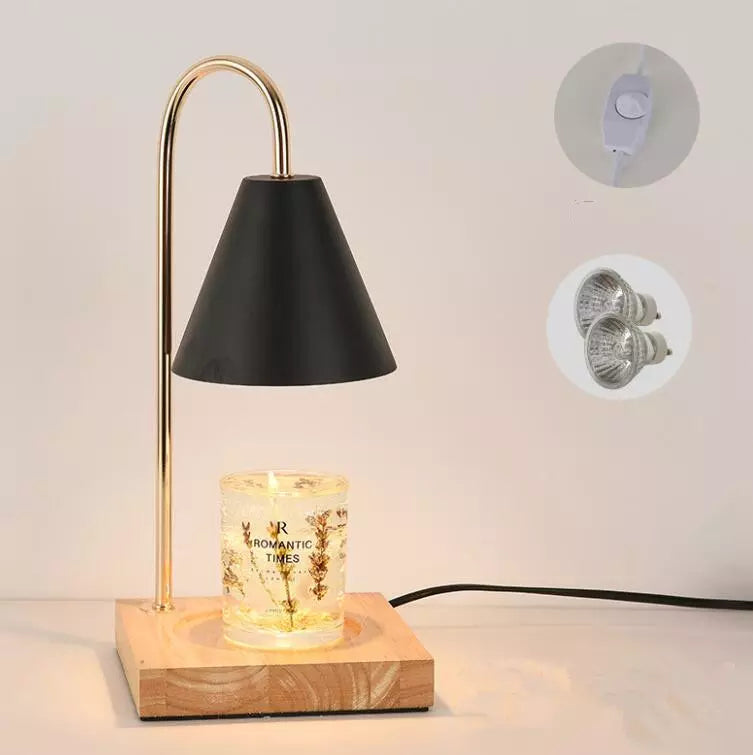 Candle warmer light Wood, Elegant Wax Melting Lamp