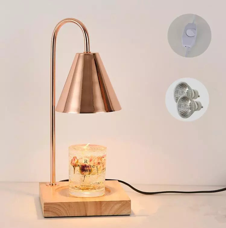 Candle warmer light Wood, Elegant Wax Melting Lamp