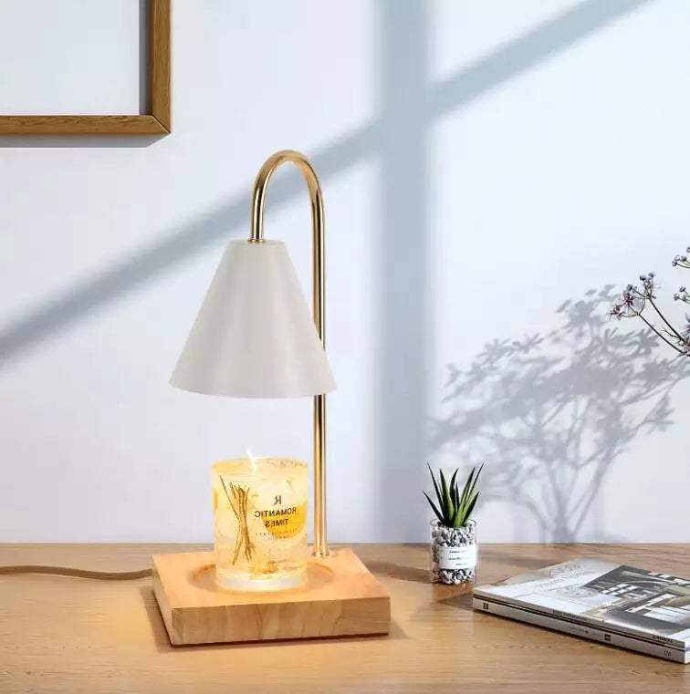 Candle warmer light Wood, Elegant Wax Melting Lamp