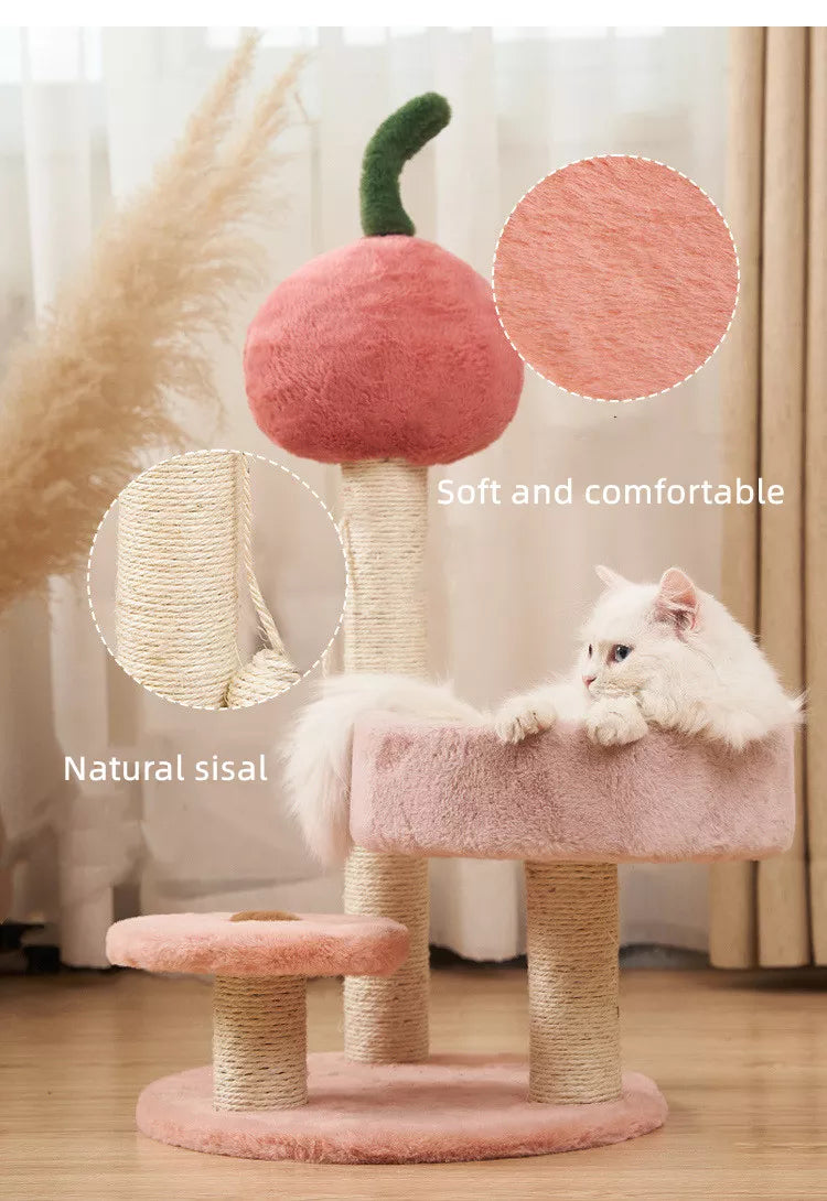 Cherry Style Natural Sisal Cat Climbing Pole