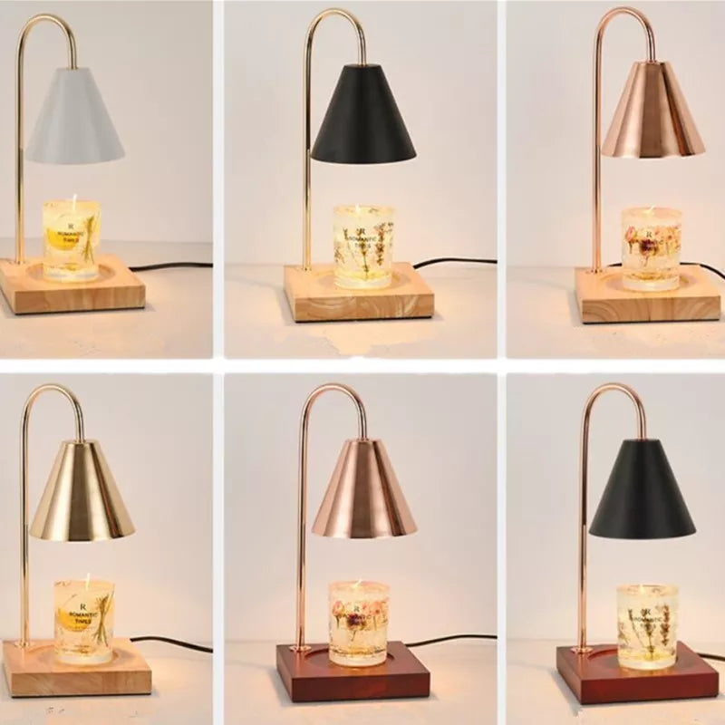 Candle warmer light Wood, Elegant Wax Melting Lamp