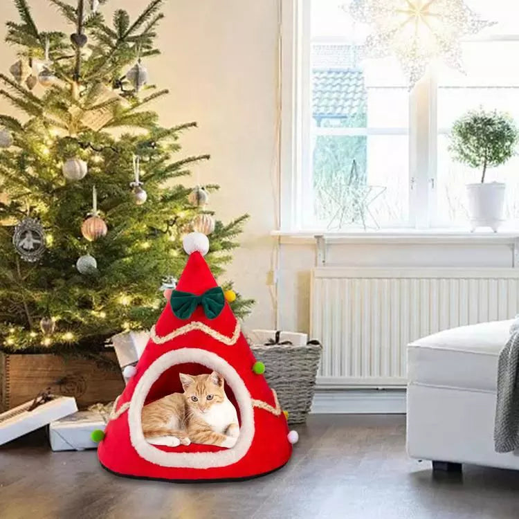 CHRISTMAS CAT BED