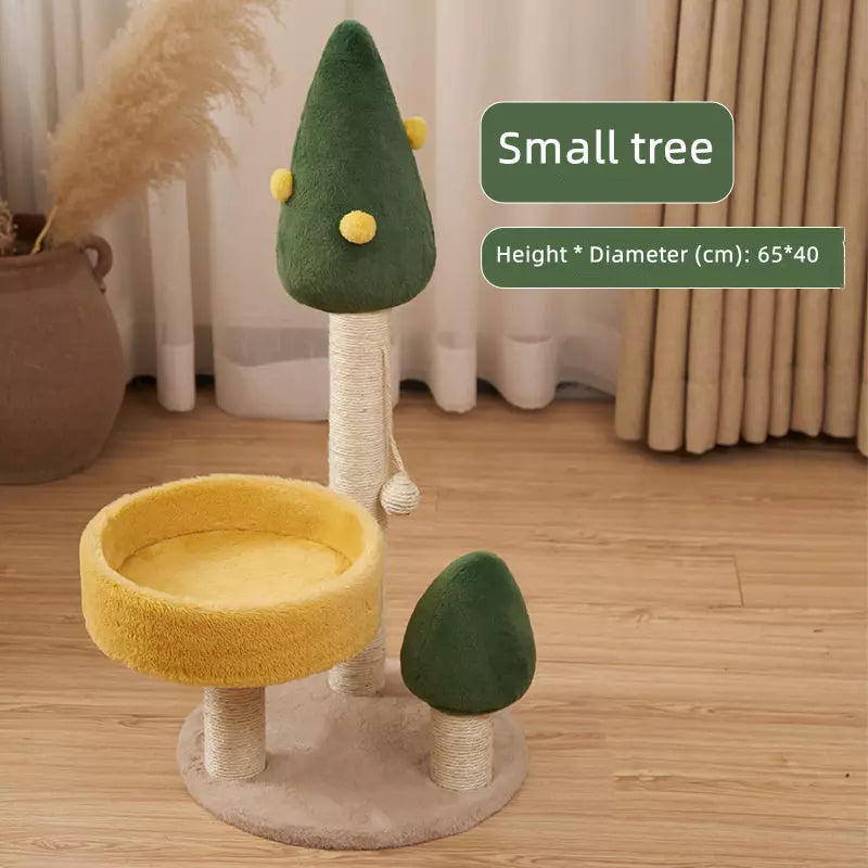 Small Tree Natural Sisal Cat Climbing Pole